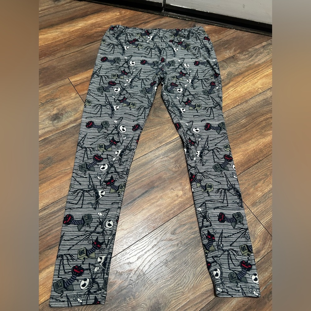Lularoe Leggings Nightmare Before Christmas Jack Pants Size Tall & Curvy